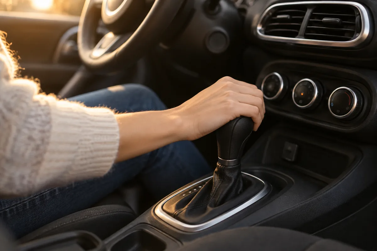 Sélecteur automatique dans un SUV compact — illustration